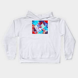 Abstract paintings colors Kids Hoodie